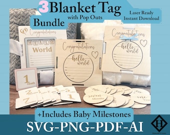 Birth Announcement Template Wood Pattern Monthly Baby Marker DIY Baby Gift Custom Birth Sign Digital Craft Template for New Parent Gift