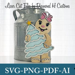 Gingerbread Laser File Gingerbread Girl Laser Cut File Gingerbread SVG Gingerbread Laser Gingerbread Girl Laser SVG Gingerbread Girl Decor