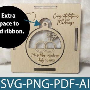 Bridal Keepsake Collection Wedding Blanket Tag Custom Ring Design Personalized Date Detail Diamond Ring Holder Premium Wedding Gift Beautiful Memory Charm Special Wedding Favor Elegant Decoration Piece Perfect Bridal Present Customization