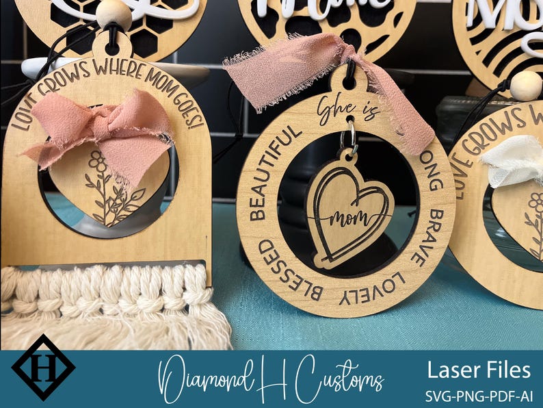 DIY Car Charm File Set For Mom Gift Ideas