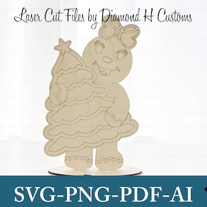 Gingerbread Laser File Gingerbread Girl Laser Cut File Gingerbread SVG Gingerbread Laser Gingerbread Girl Laser SVG Gingerbread Girl Decor