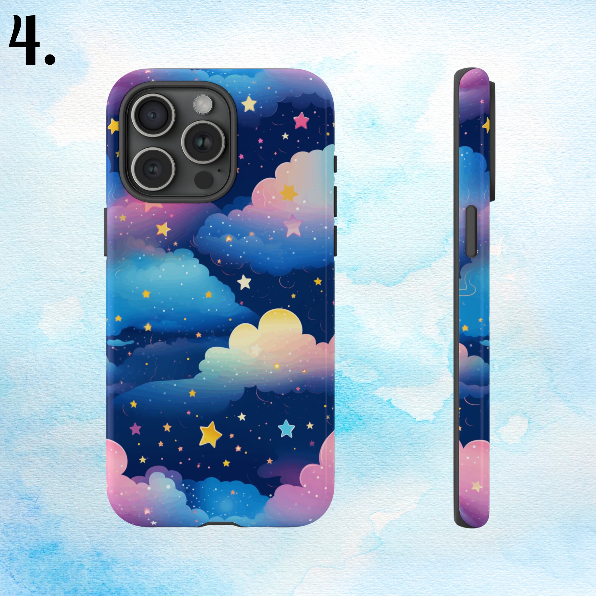 Cloud Phone Case, Clouds Aesthetic Case for iPhone 15 14 13 12 11 Pro