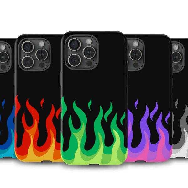 Flame Phone Case, Fire Case iPhone 15 14 13 12 11 Pro, Pro Max, Plus, Mini | Pixel 7, 6, 6 Pro | Samsung 23, 22, 21, 20, Plus, Ultra, FE