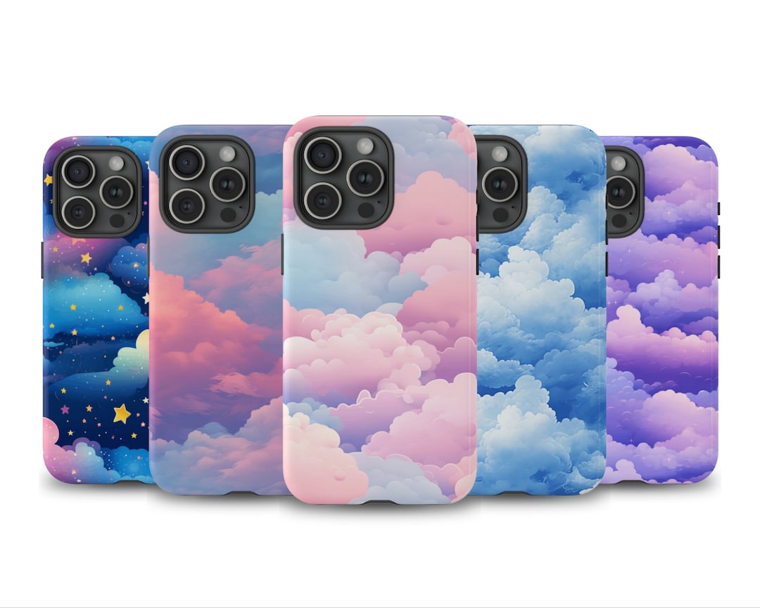 Cloud Phone Case, Clouds Aesthetic Case for iPhone 15 14 13 12 11 Pro