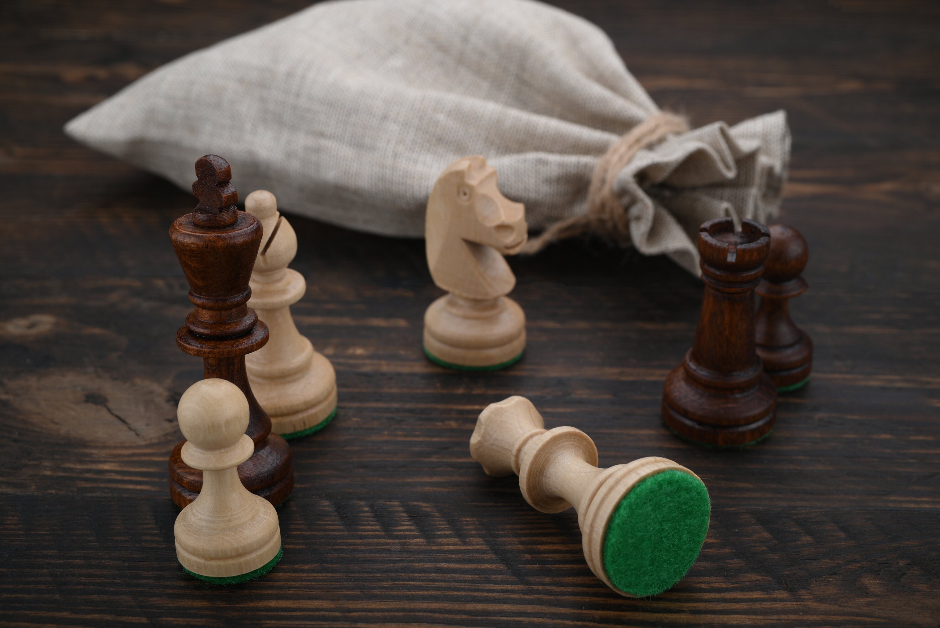 Moscow Tower Staunton Chess Pieces Only | 3.7" Hand Carved Staunton Chess Set In Golden Rosewood |Taj Chess Store - View #9