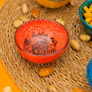 x10 Handmade Turkish Ceramic Mini Bowls: Unique & Colorful Serveware Set Memorable Dining Experiences and Great Gifts image 8
