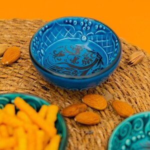 x10 Handmade Turkish Ceramic Mini Bowls: Unique & Colorful Serveware Set Memorable Dining Experiences and Great Gifts image 7