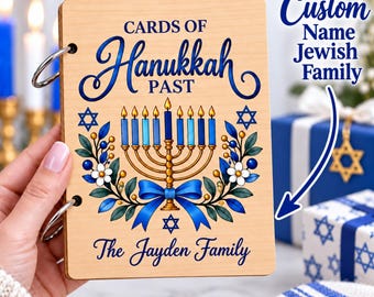 Chrismukkah Personalized Family Jewish Gift Card, First Hanukkah New Home