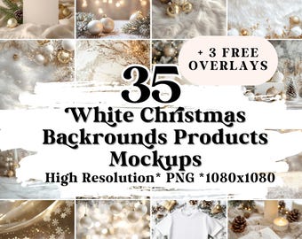 White Christmas product mockup, christmas background, product background, Digital Background, cozy christmas, christmas mockup, stock photos