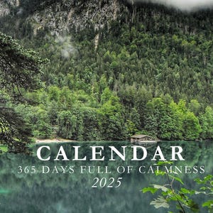 Landscape photography 2025 Calendar | Nature Photography | A4  Wall Calendar  | Mindful Calendar |  Nature Lover&#39;s Gift