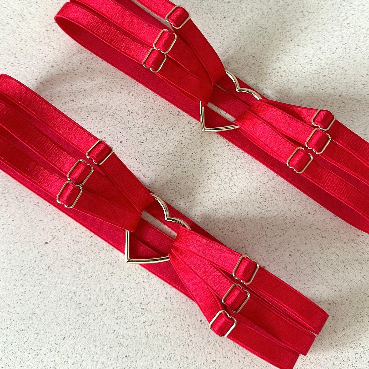 Red Leg Garter - Etsy