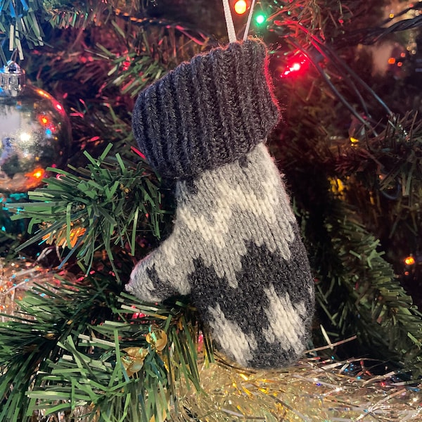 Sweater Mitten Christmas Ornament