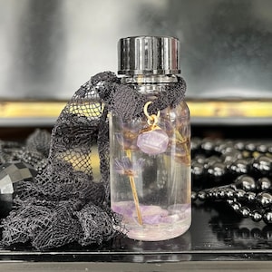 Olio di LAVANDA e AMETISTA, Armonia, Amore, Serenità, Benessere, Amore per se stessi, Allontana il male, Elemento aria, Purificatore energetico, 4 dram
