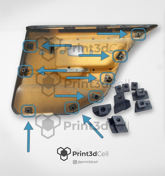 BMW E36 Sedan / Berlina & Touring Rear Door Card Repair Kit Clips