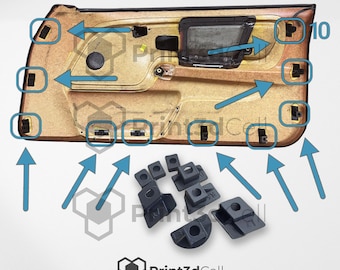 Bmw e36 Compact Door Card Brackets | Plastic clips | Repair kit | Mounts | Plastic | Panel