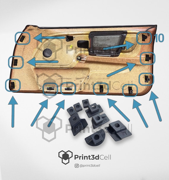 Bmw E36 Compact Door Card Brackets | Plastic Clips | Repair Kit