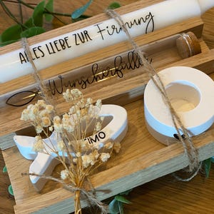 Firmung Geldgeschenk , Geschenkset Firmung , Kerze zur Firmung , Geschenkset Firmung, Individuelles Geschenk zur Firmung