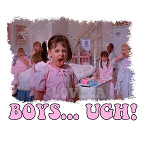 Boys Ugh Girls Ugh PNG, Set of 4, Little Ras png, 90's movie, Retro Valentines sublimation design, valentine's day, Groovy Valentine image 2