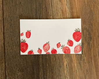 Strawberry Mini Notecards