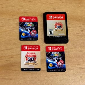 Nintendo Switch and Switch 2 Cartridge Replacement Label Stickers - Pick any Game!