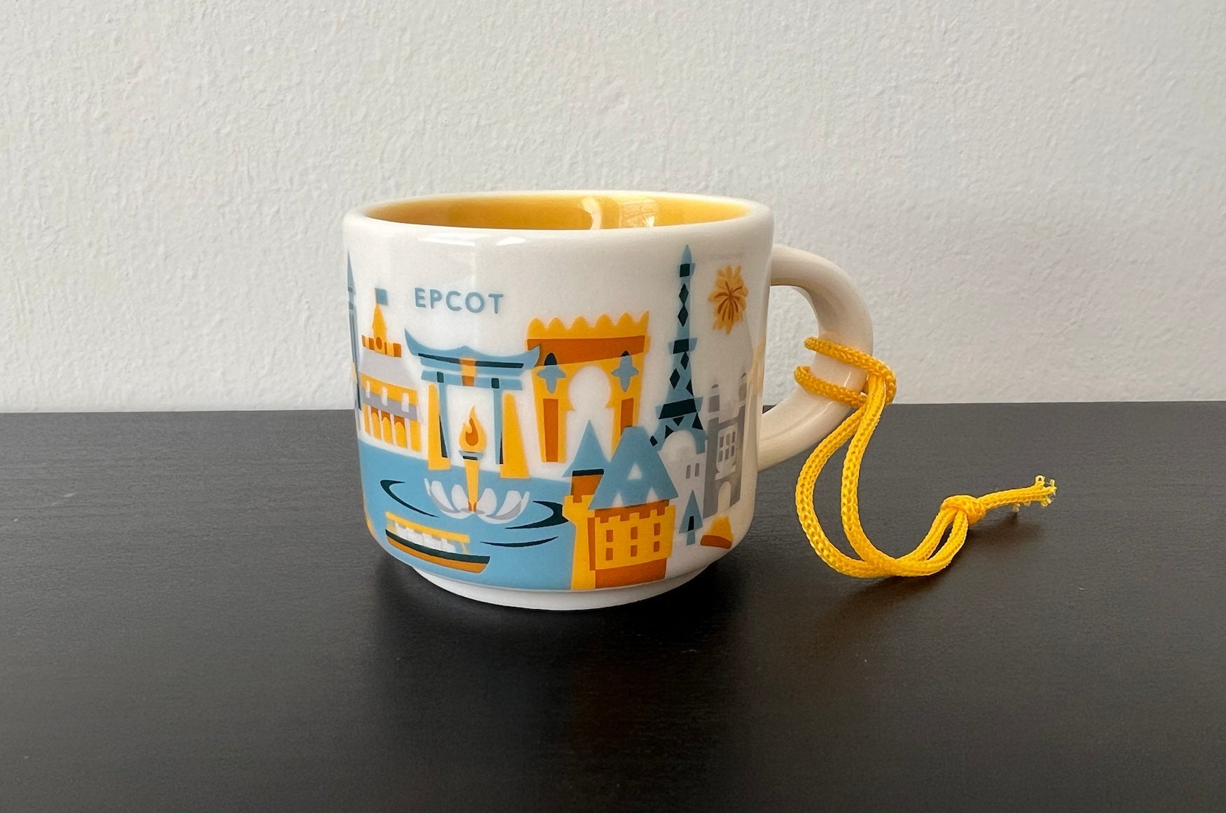 Disney Starbucks Cup Ornament - Retro Epcot