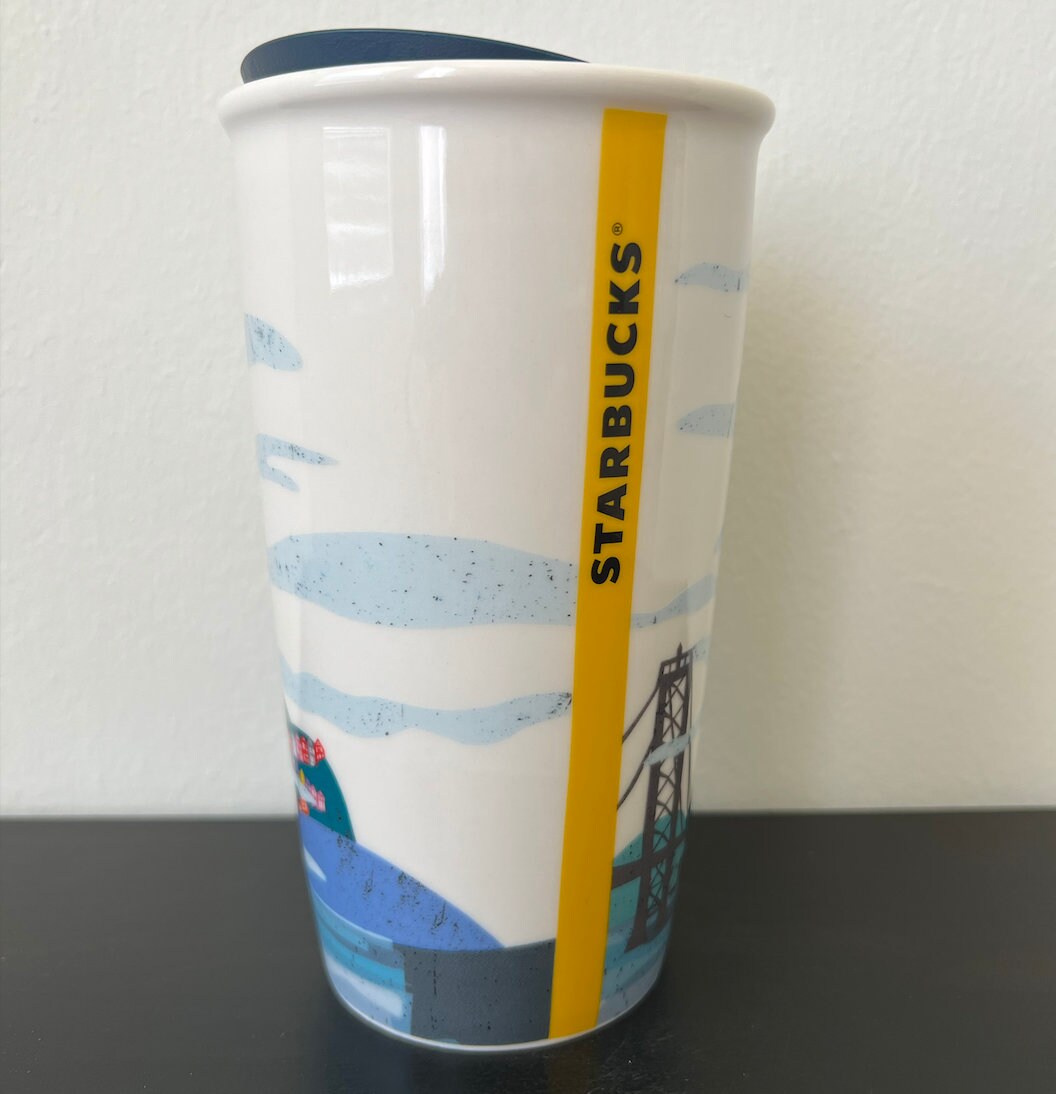 Starbucks San Francisco Traveler 12oz Ceramic Tumbler Etsy