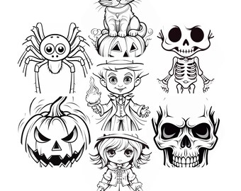 Halloween Ausmalbilder für Kinder
