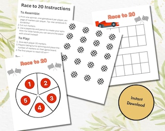 Zählspiel Mathe Spiel Number Sense Kindergarten Vorschule Sofort Download Printable