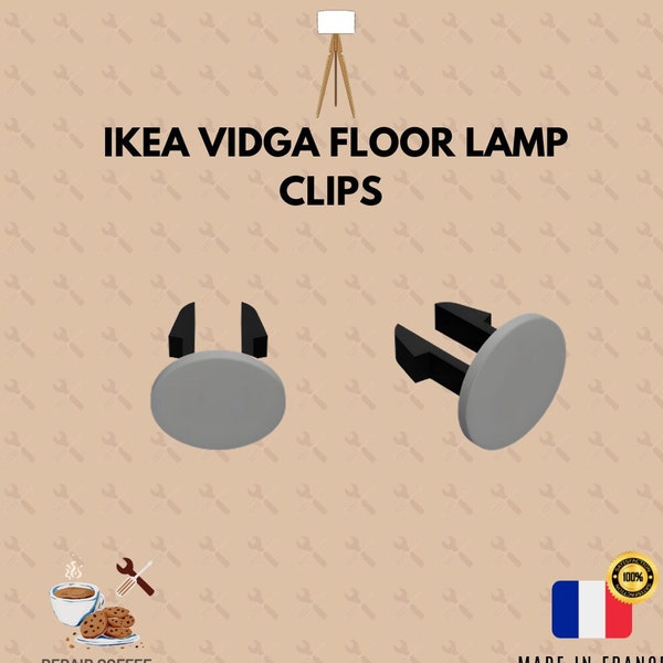 Clip de Remplacement pour Lampe IKEA VIDJA - Personnalisation de la Couleur