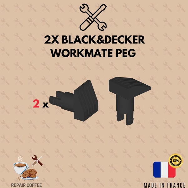 2x Black & Decker Workmate Peg - Attache de Remplacement