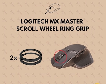 Set of 4 Scroll Wheel Grips for Logitech MX Master - Replacement Parts