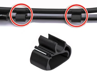 Lot de 5 clips pour bras d'essuie-glace avant Peugeot 3008 5008 et Citroën C5 DS7 - Collier de Serrage Agrafe Port-Tuyau