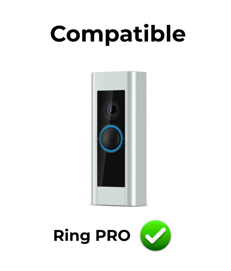 Vervangingsknop compatibel met Ring Doorbell Pro Eenvoudige installatie, weerbestendig afbeelding 3