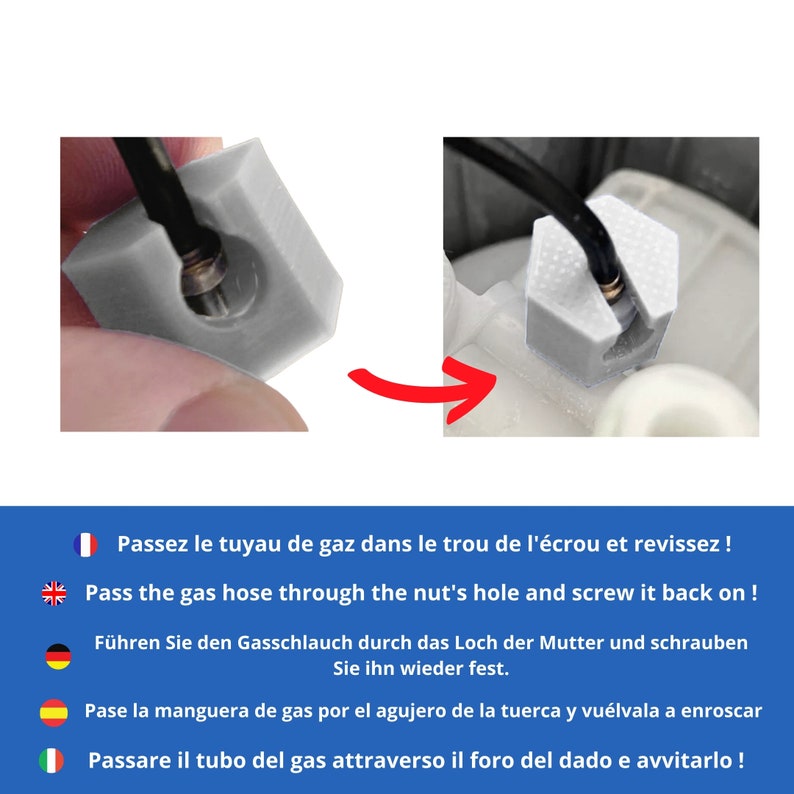 2x SodaStream vervangingsmoer voor CO2-slangconnector reparatie afbeelding 5