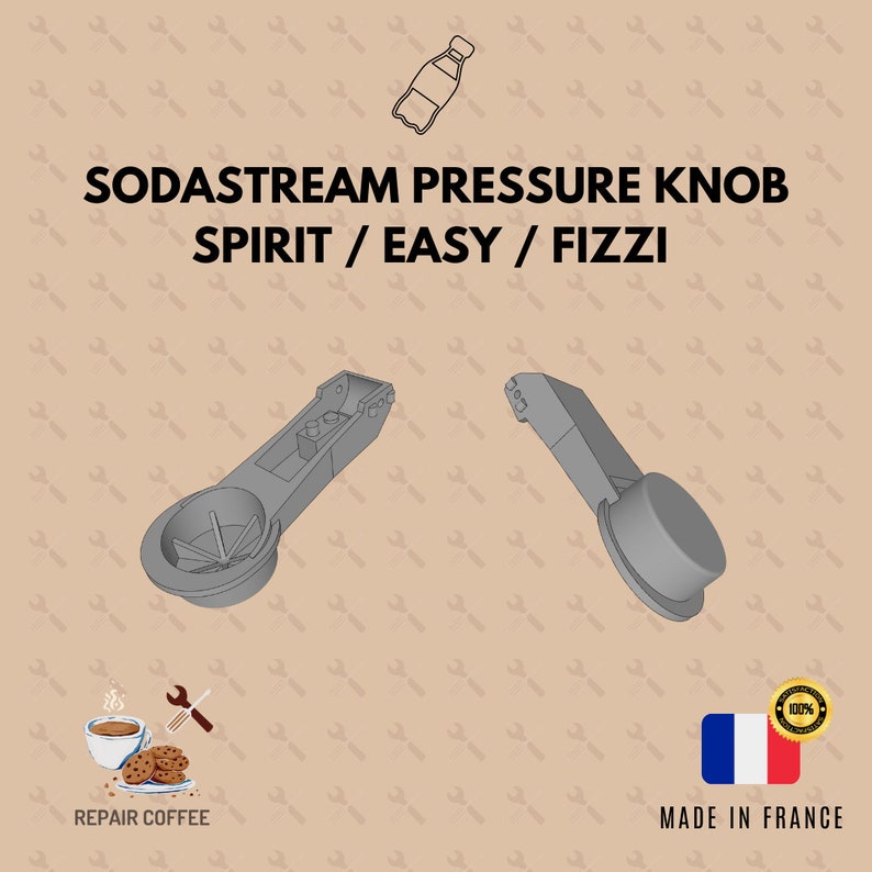 Bouton Pression Sodastream Fuzzi / Easy / Easy de remplacement Réparation image 5