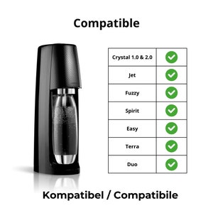 2x Écrou de remplacement SodaStream pour connecteur de tuyau de CO2 Réparation zdjęcie 3