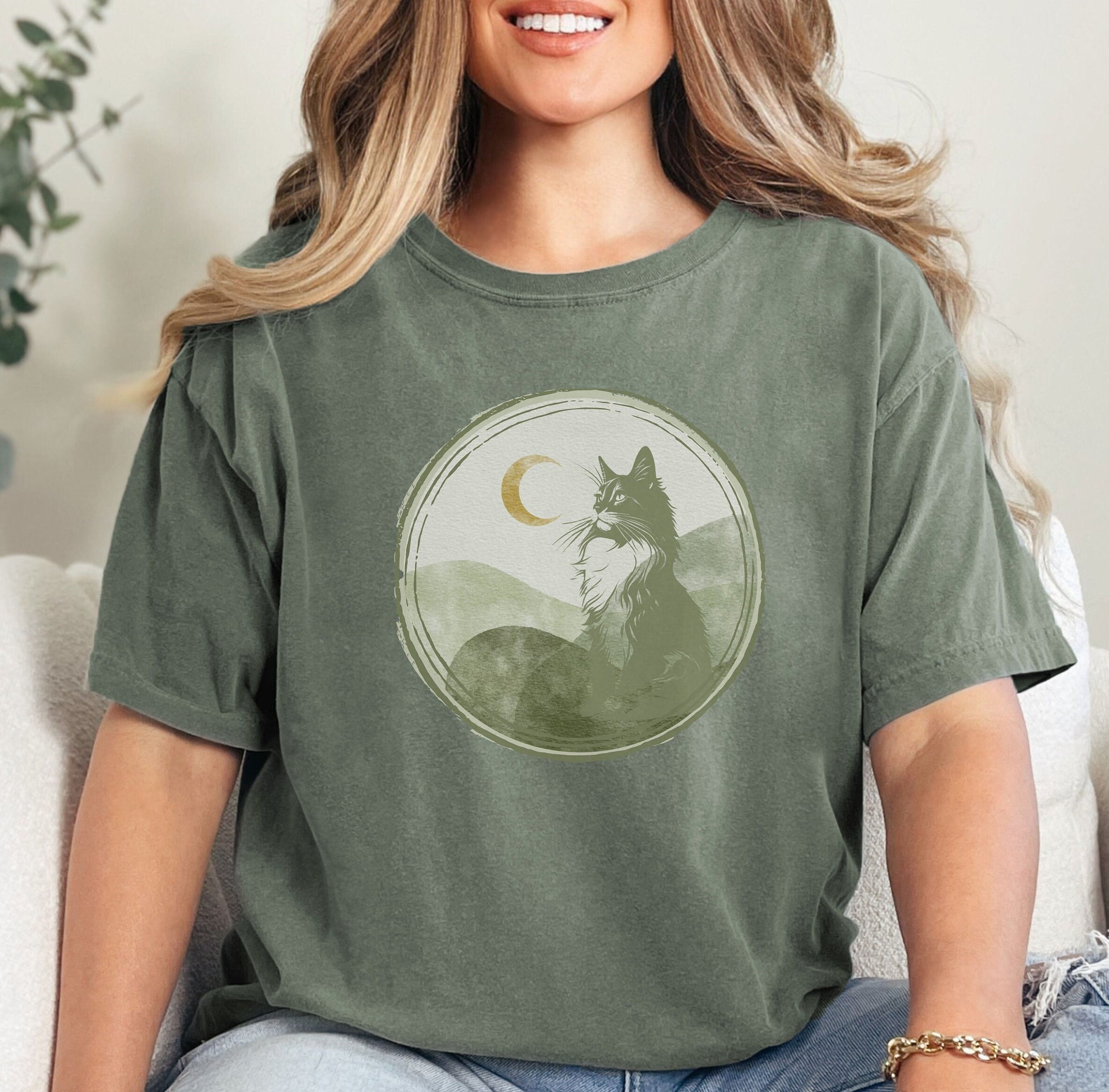 Cat Tee Custom 100 Cotton