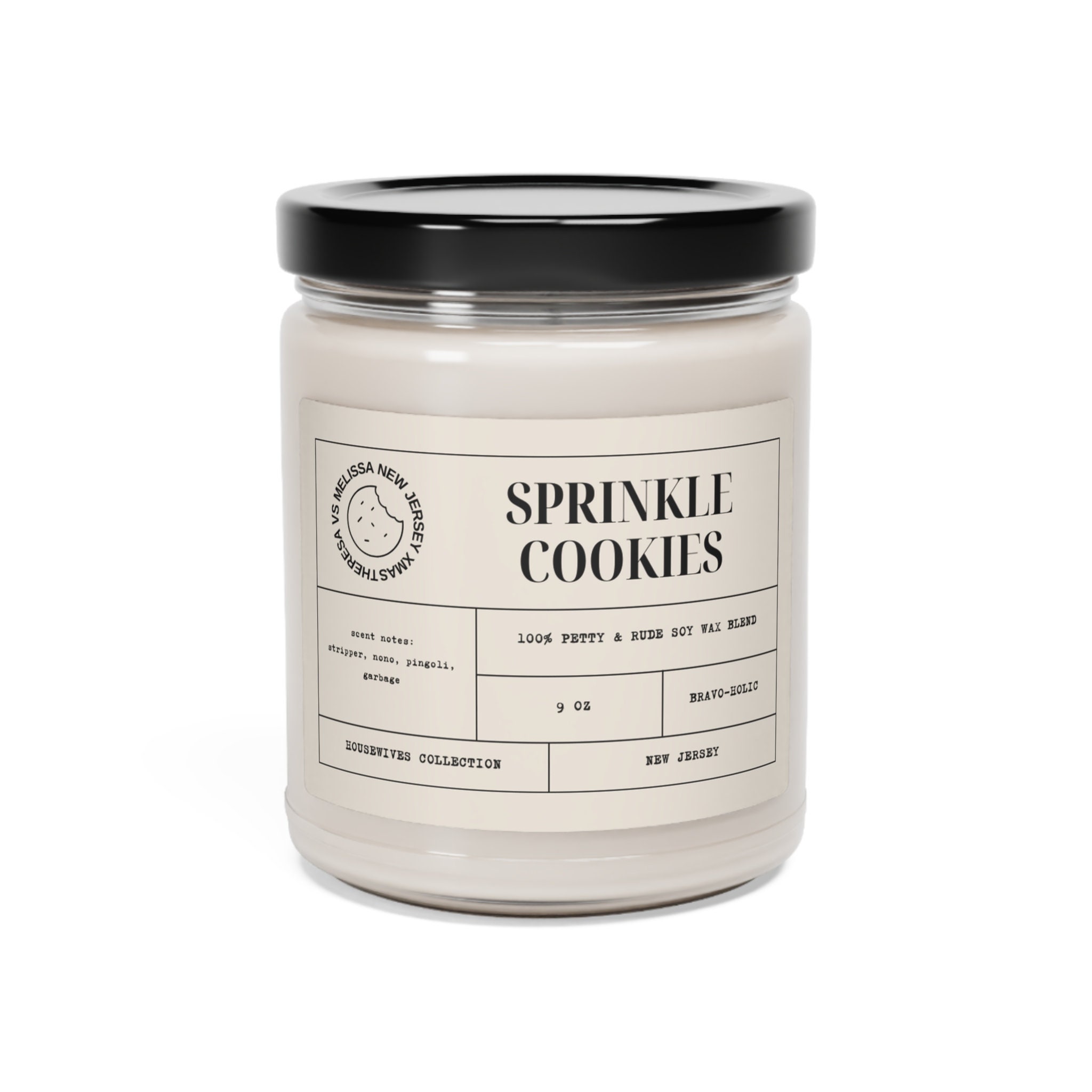 RHONJ Sprinkle Cookies Real Housewives Candle Collection Etsy