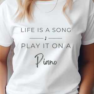 Piano shirt, cute piano shirt, gift for piano lover, piano gift, pianist gift, musician shirt, music lovers gift, piano player gift