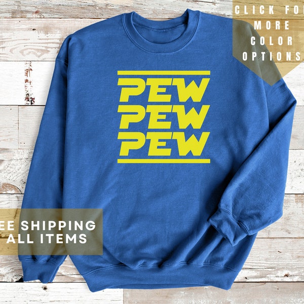 Cozy Sci-Fi Sweatshirt, Star Wars Inspired Design, Perfect for Space Fans, Unisex Sizes, Retro Gaming Vibes, Playful Shirts, Playful Sweater