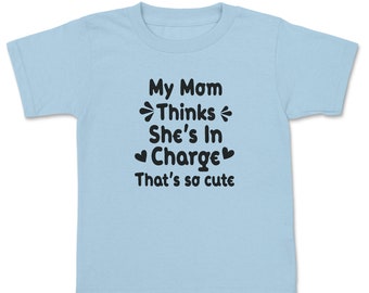 T-shirt pour bébé I'm In Charge, T-shirt avec dicton, Cadeau pour enfants et enfants, T-shirt en jersey cool, Design mignon pour tout-petit, Cadeaux d'anniversaire