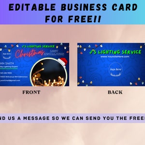 Christmas Light Installation Service Flyer, DIY Canva Editable ...