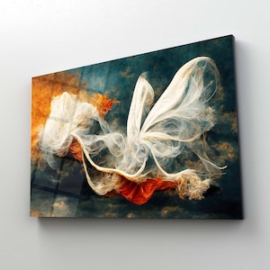 Modern Abstract Wall Art , Tempered Glass Wall Art , Glass Printing , High Quality , Wall Hanging , Glassware  , Birthday Gift