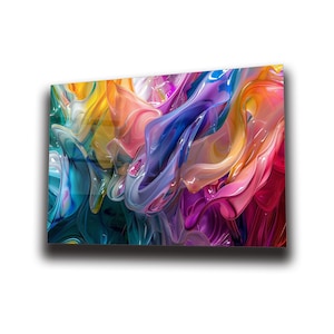 Colorful Glass Wall Art , Tempered Glass Wall Art , Glass Printing , High Quality , Wall Hanging , Glassware  , Birthday Gift