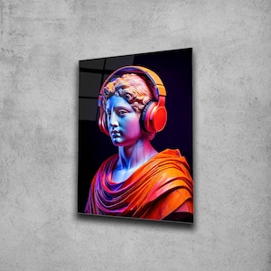 New Age Sculpture Wall Art , Tempered Glass Wall Art , Glass Printing , High Quality , Home Decor , Office Wall Art , Housewarming Gift