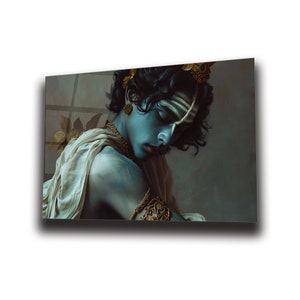 Modern Statue Wall Art , Tempered Glass Wall Art , Glass Printing , High Quality , Home Decor , Office Wall Art , Housewarming Gift