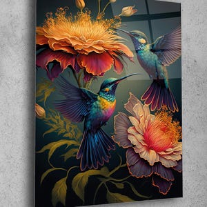 Bird Wall Art , Tempered Glass Wall Art , Glass Printing , High Quality , Home Decor , Office Wall Art , Housewarming Gift