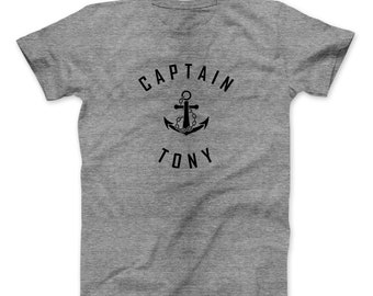 Captain [Name] Personalized Gift T-shirt