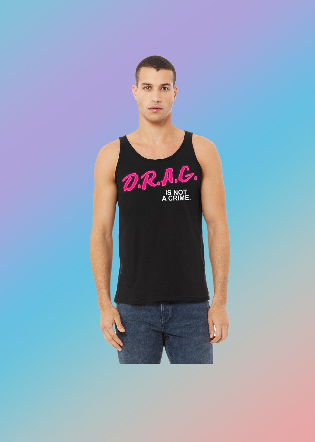 Drag is Not a Crime Equality LGBTQ+ Gay Pride Human Rights Vintage Tank ...