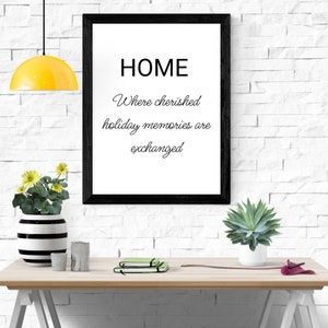 Family Quote wall decor, home family quotes, family definition printable art, dining room wall art.